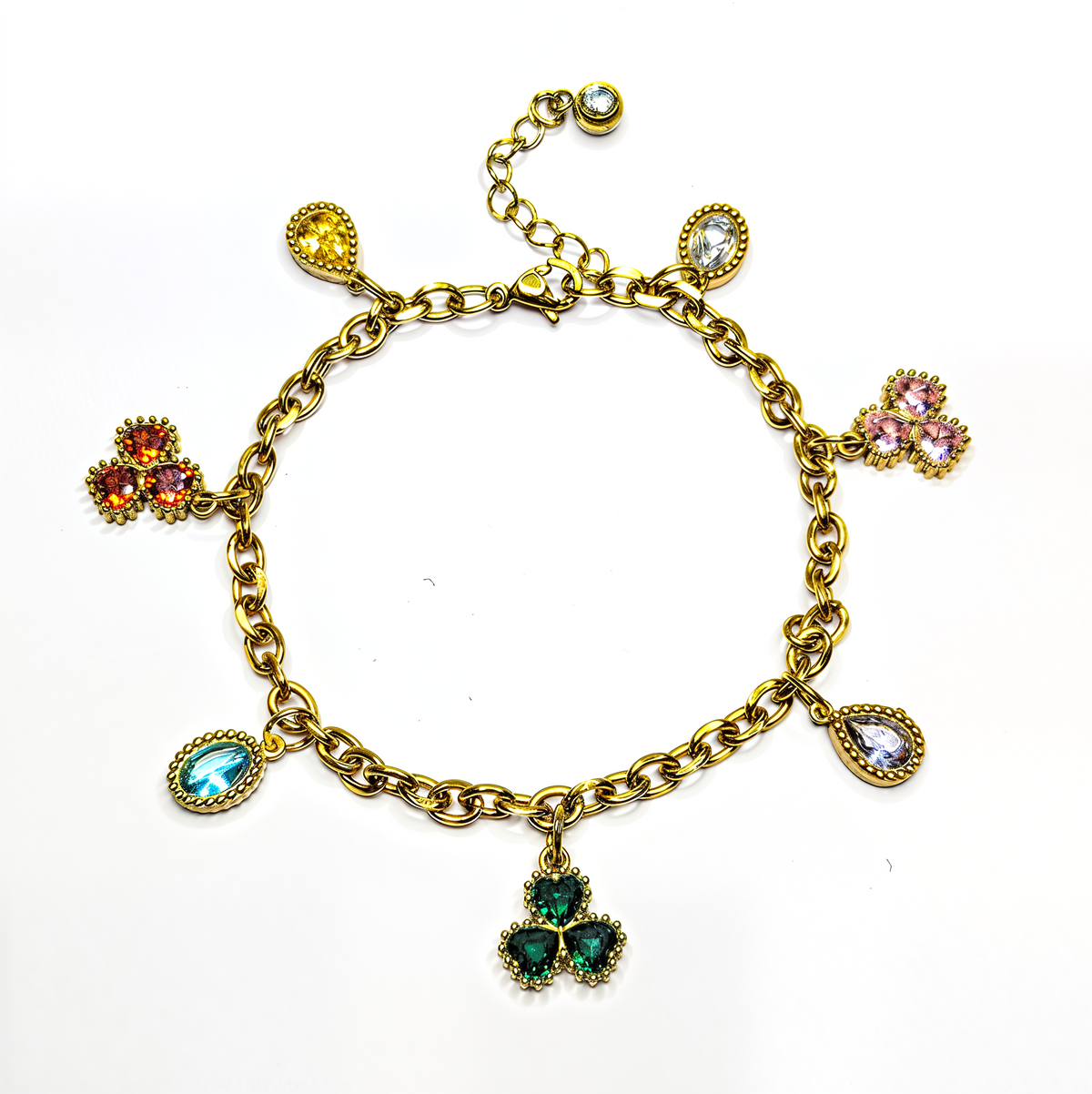 'Glow Getter' Rainbow Charm Bracelet