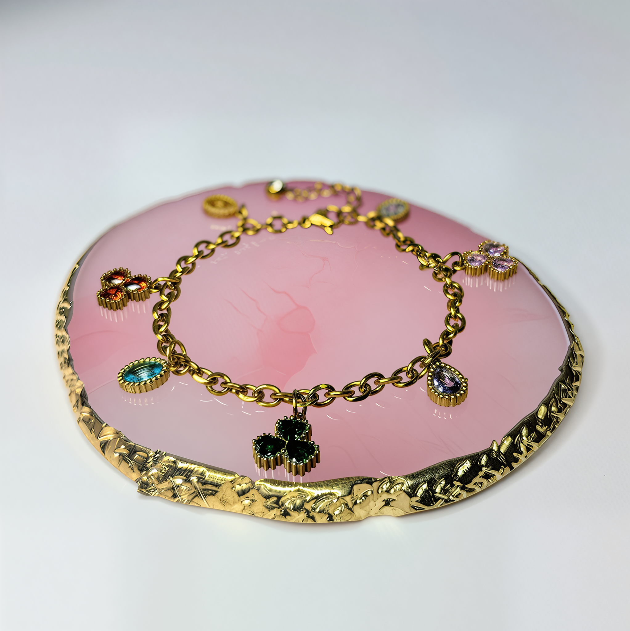 'Glow Getter' Rainbow Charm Bracelet