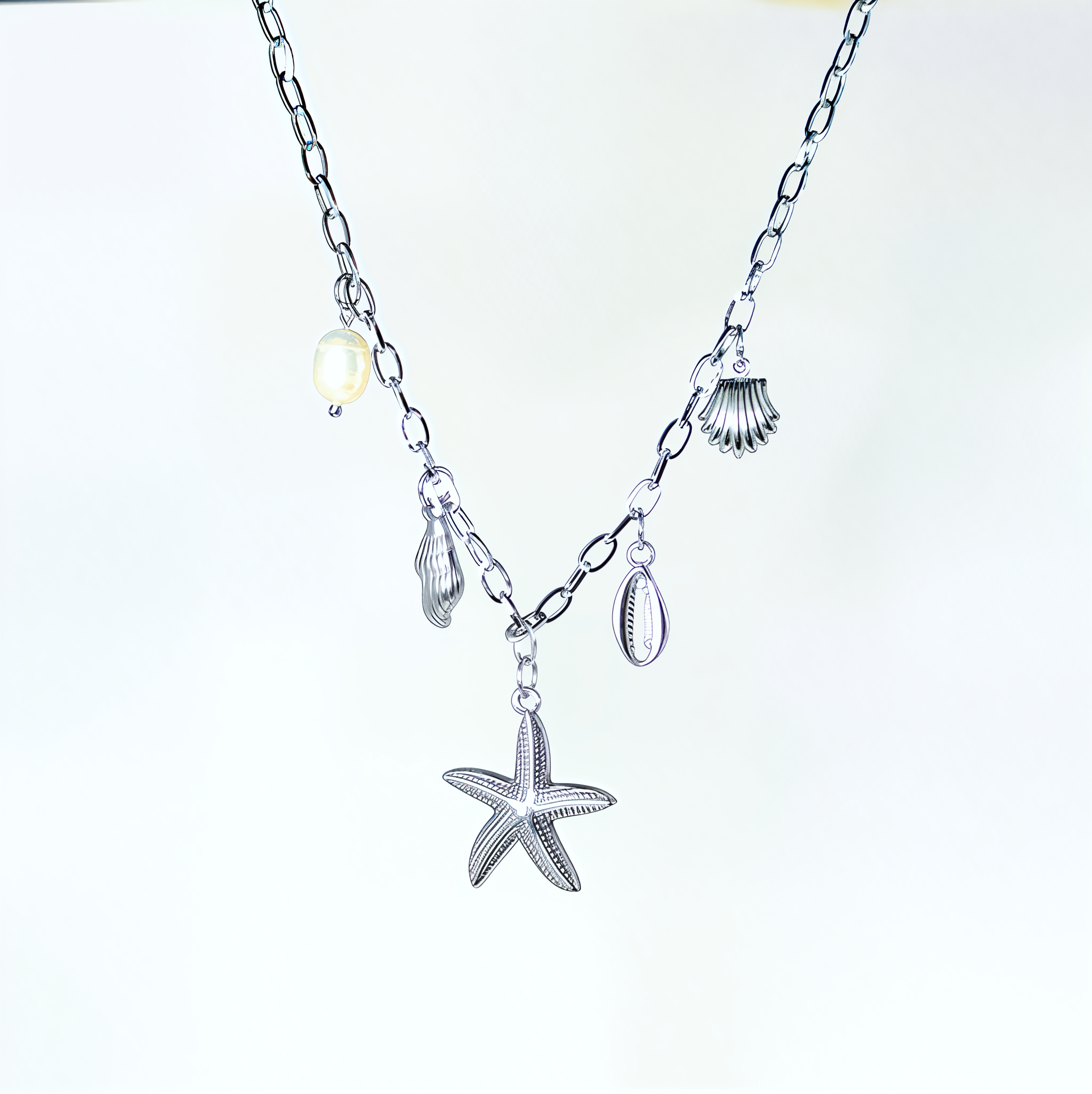 'Beach Please' Charm Necklace