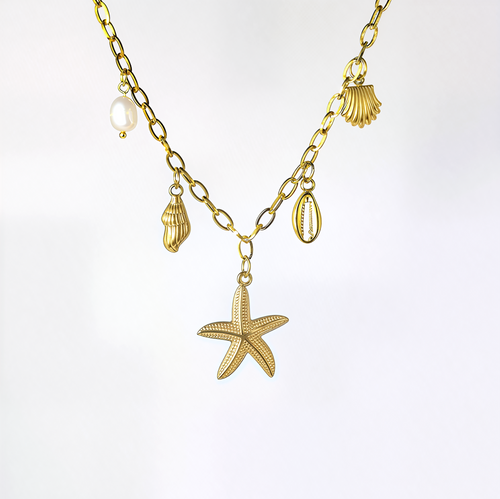 'Beach Please' Charm Necklace
