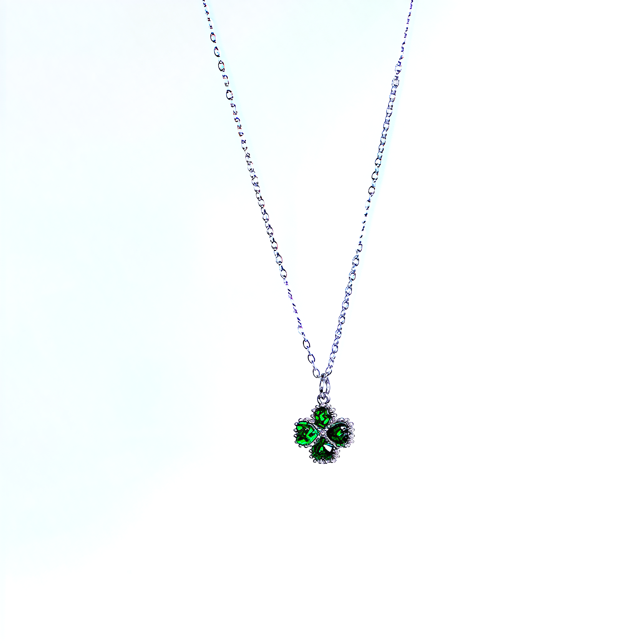 'Clover The Rainbow' Pendant Necklace