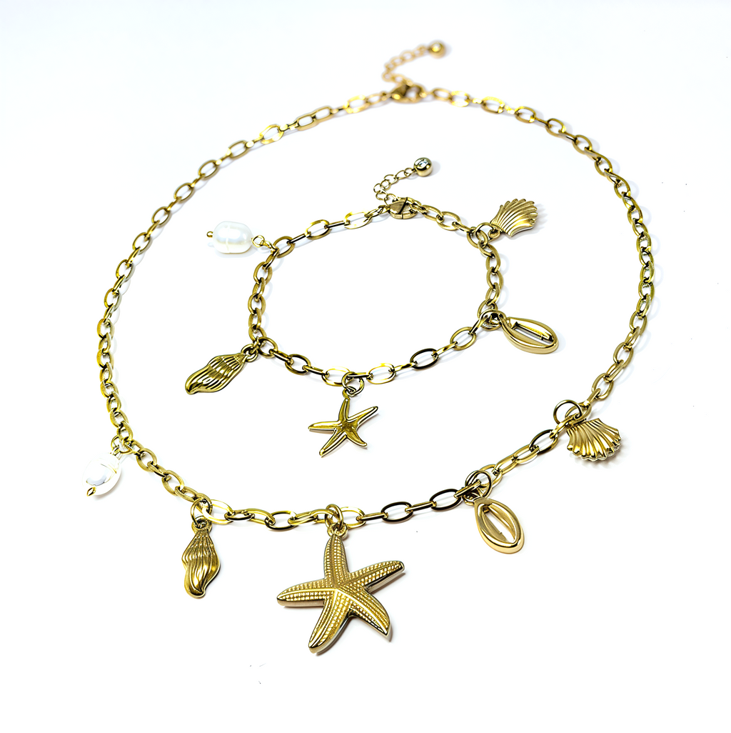 'Beach Please' Charm Necklace
